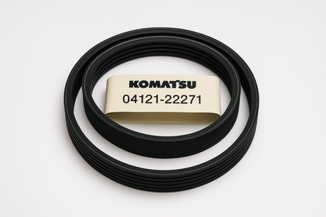 Komatsu 04121-22271  BELT-V 根据品牌，描述，件号生成不带任何水印等信息的正方形产品图