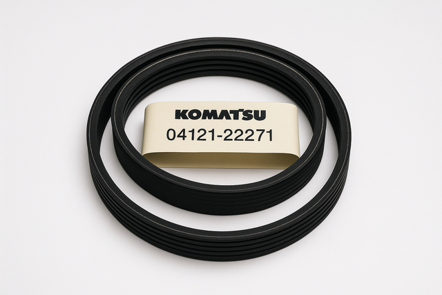 Komatsu 04121-22271  BELT-V 根据品牌，描述，件号生成不带任何水印等信息的正方形产品图